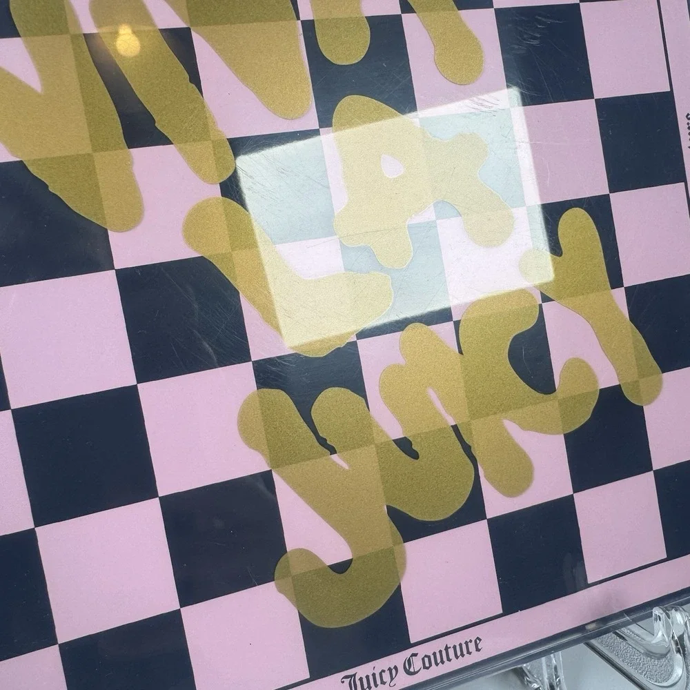 Vintage Juicy Couture Viva La Juicy Checkers Set - Read - Missing 2 Pink Pieces